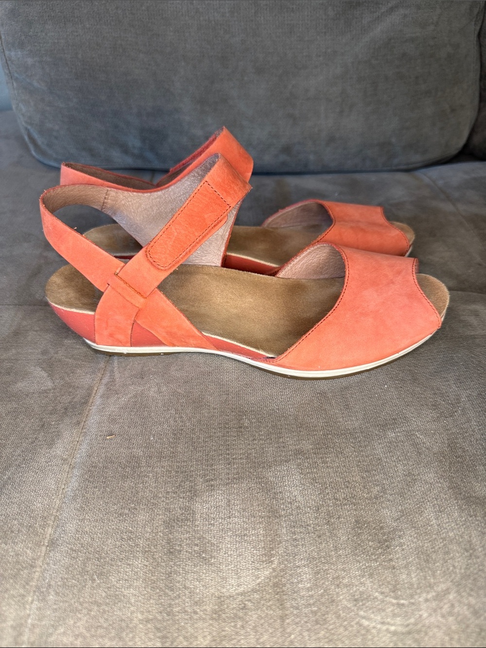 Dansko Coral Open-Toe Slingback Leather Wedge Sandals - Picture 3 of 11